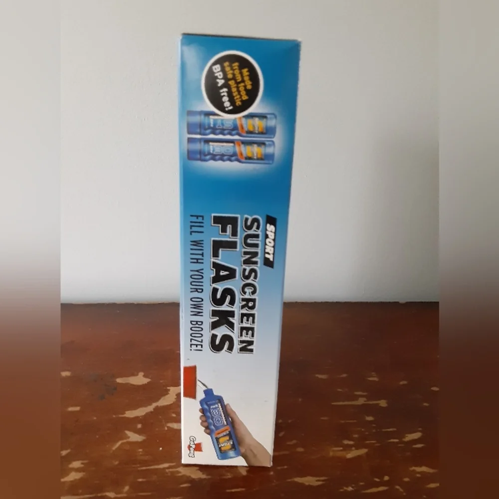 Sport Sunscreen Alcohol Conceal Container Flasks 8oz Each
